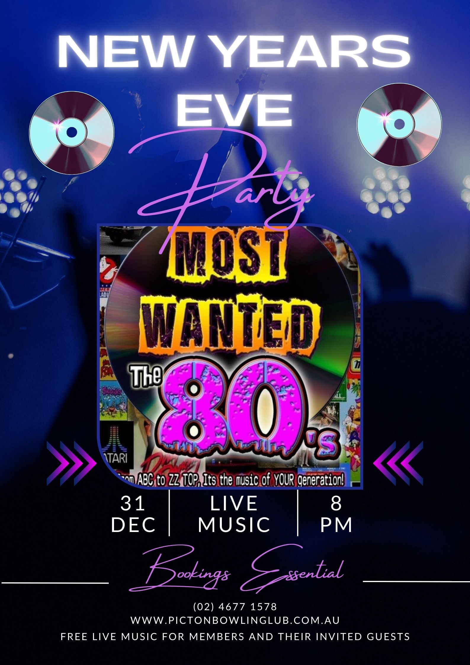 NYE 80s party 31.12.2023